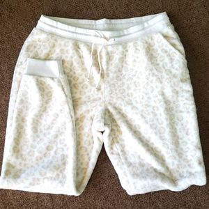 Old Navy faux sherpa animal print joggers